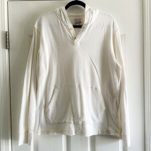 LUCKY BRAND Cream Hooded Pullover Hoodie